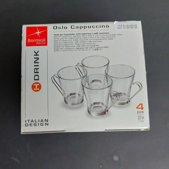 Set of 4 Oslo Cappuccino Glasses - Picture 2 of 5